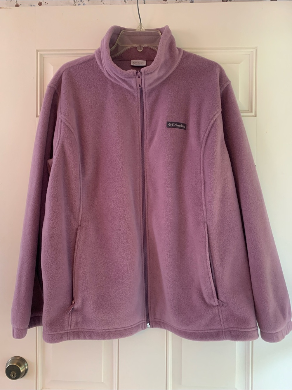 Columbia Women's Lavender Full-Zip Teddy Fleece Jacket